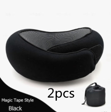 Travel Neck Pillow Non-Deformed Airplane Pillow Travel Neck Cushion Durable U-Shaped Travel Memory Cotton Nap Neck Pillow - Milares